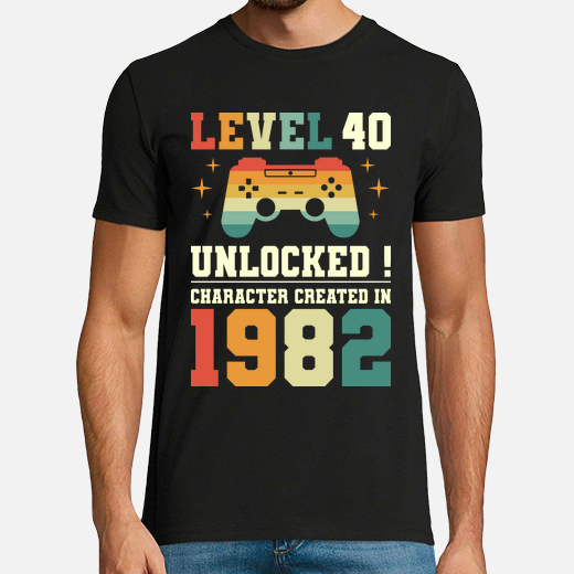 nivel 40 cumpleaños de gamer de 40 años