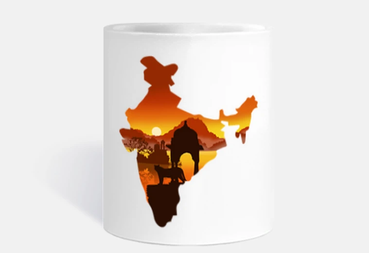 Tazza nlei mappa del giorno nazione