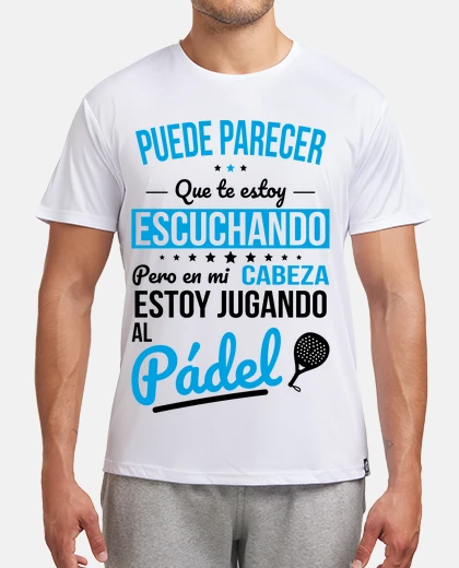 T-shirt nlei mia testa sto giocando a paddle te