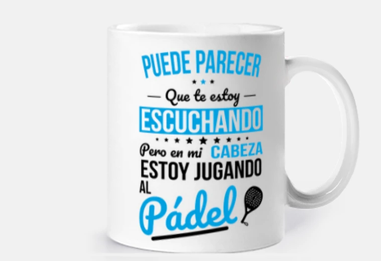Tazza nlei mia testa sto giocando a paddle te