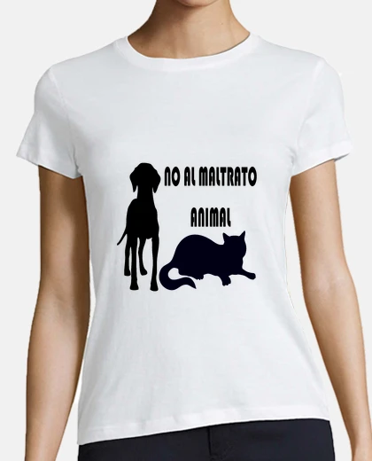 Playera No al maltrato animal MODELO 1 CHICA 