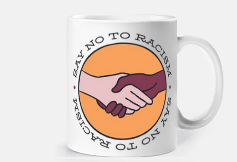 Tazza no al razzismo tazza caffè tè infuso tisana