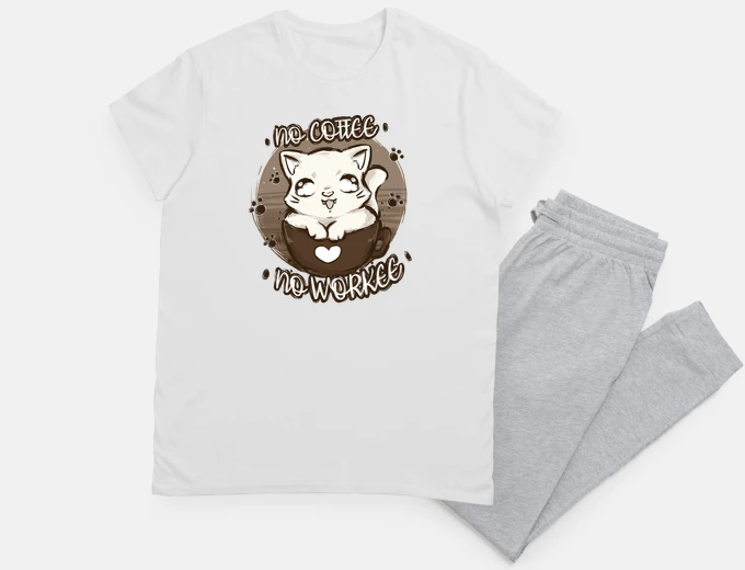 Pyjama no coffee no workee
