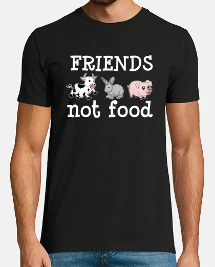 Camiseta no comida vegetariana vegana derecho an