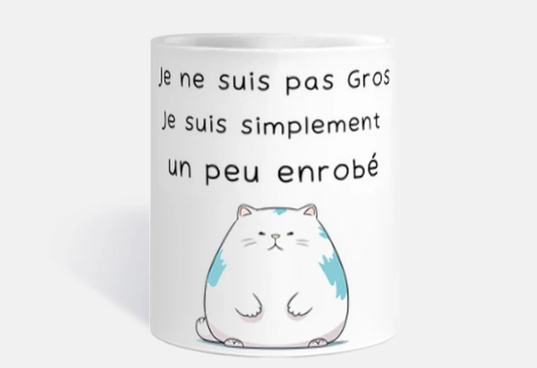Taza No estoy gorda solo estoy un poco gordi