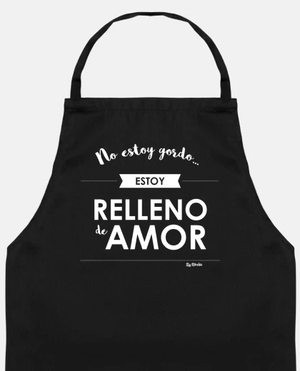 No estoy gordo, estoy relleno de amor regalos originales pareja hombre