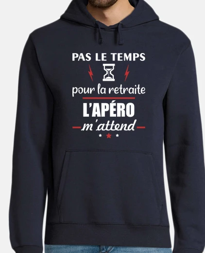 Sudadera no hay tiempo para la jubilación aperit