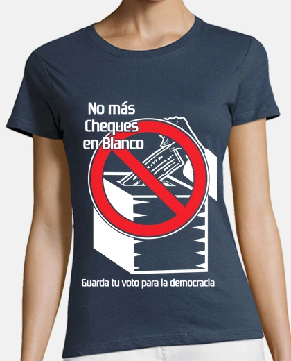 No más Cheques en blanco - oscuro color