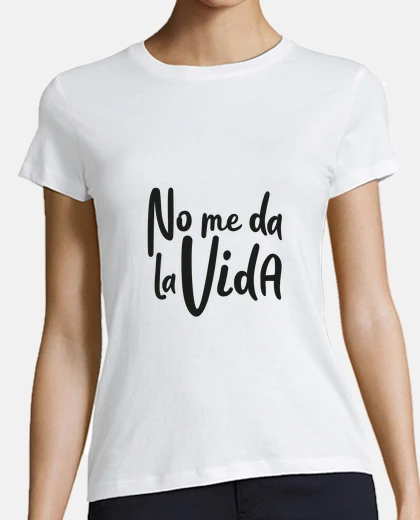 Playera no me da la vida, blanco