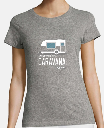 T-shirt no morale  carav ana blanc