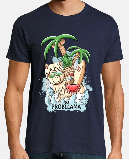 T-shirt No Probllama summer vibes