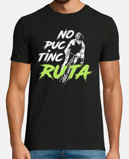 Playera no puc tinc ruta - bicicleta
