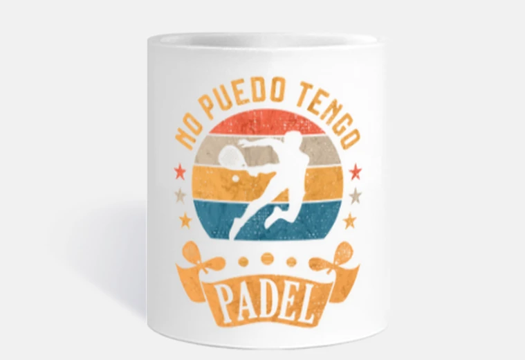 Taza no puedo sigo padel divertido