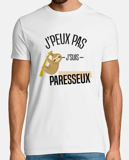 Camiseta No puedo soy vago