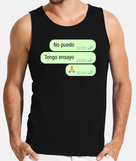 Camiseta NO PUEDO, TENGO ENSAYO