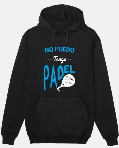 Sudadera No Puedo Tengo Pádel - Azul Y Blanco