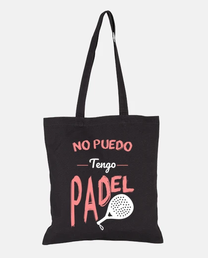 Bolsa No Puedo Tengo Pádel - Rosa Y Blanco