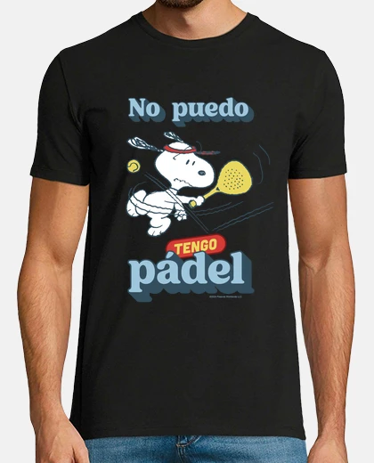 Camiseta No puedo tengo pádel snoopy
