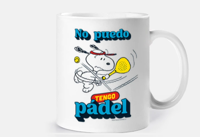 Taza No puedo tengo pádel Snoopy v3 Claro