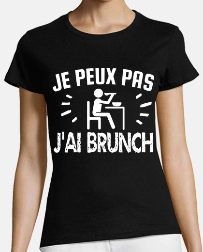Camiseta no puedo tomar el brunch