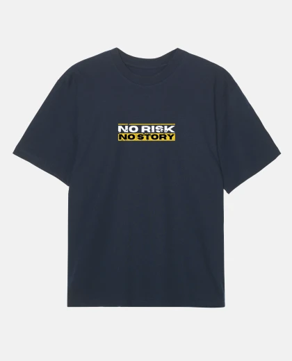 T-shirt no risk no story - personalized oversized