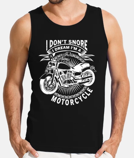 Camiseta No ronco sueño que soy una motocicleta