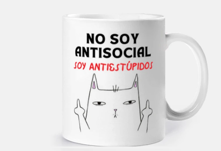 Taza No soy antisocial