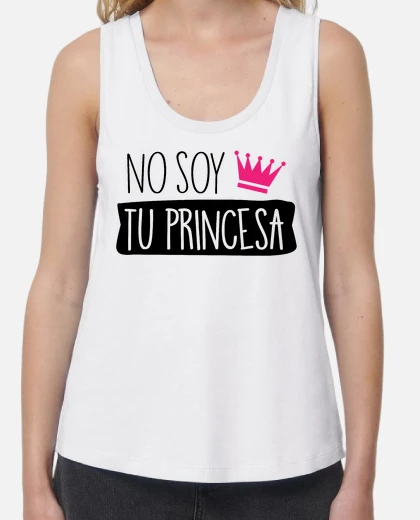 Camiseta no soy tu princesa mujer (fondo claro) laTostadora