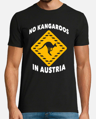 No kangaroos in austria t-shirt | tostadora