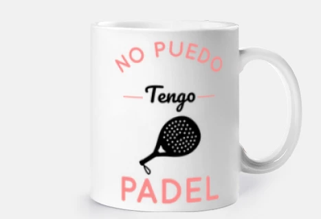No Puedo Tengo Pádel - Rosa Y Negro