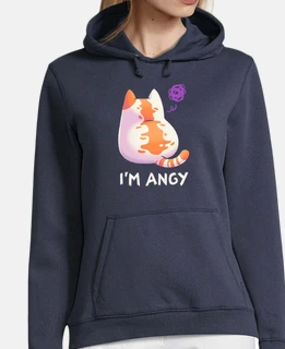 no talk me im angy cute chubby cat