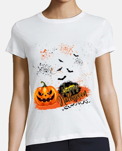 Playera Noche de terror y calabazas