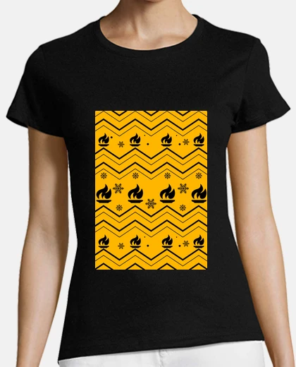 Tee-shirt noel p-lib - femme noire