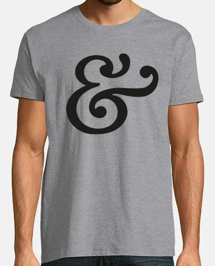 Tee-shirt noir ampersand ii