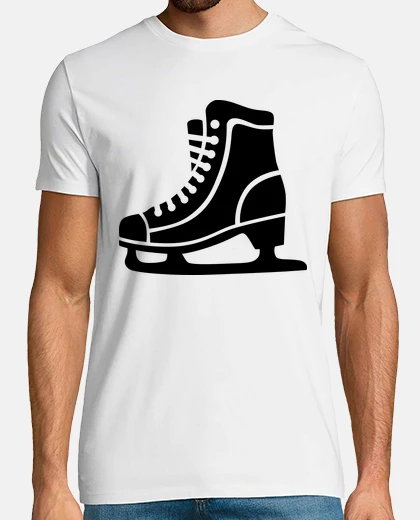 Tee-shirt noir patin à glace