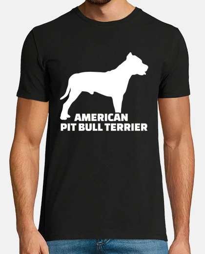 Tee-shirt nom de silhouette noire américaine bull