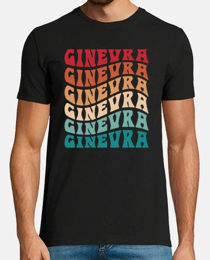 Camiseta nombre de ginevra personalizado diverti