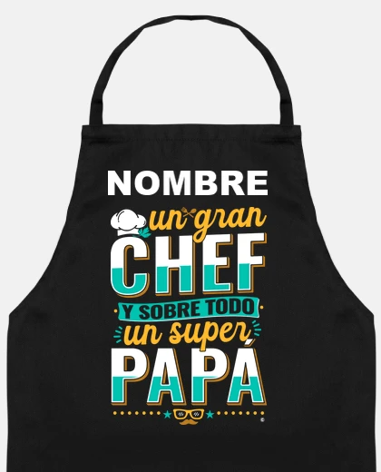 Nombre Gran Chef Superpapá regalos personalizados dia del padre