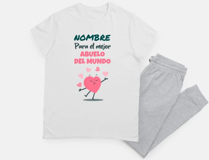 Pijama NOMBRE Para el mejor abuelo
