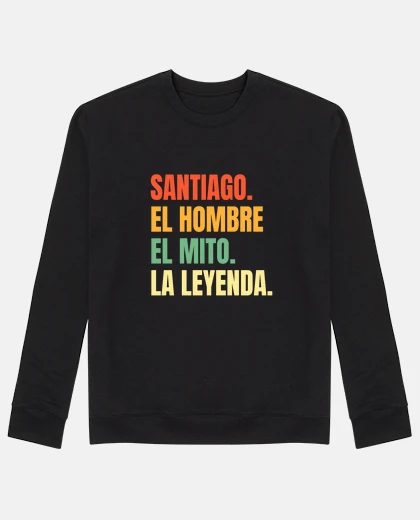 Sudadera Nombre Santiago Cumpleanos Regalo Anos