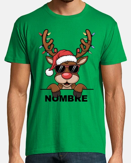 T-shirt nome personalizzato renna dlei vita d
