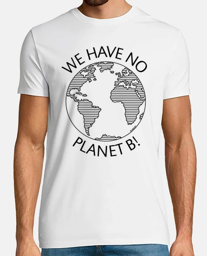 T-shirt non abbiamo pianeta b - terra - nero