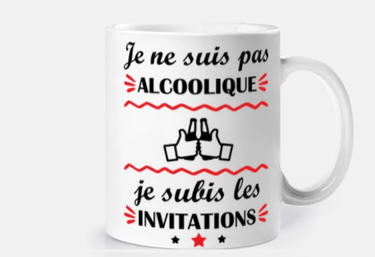 Tazza non al trendy ique subisco gli inviti