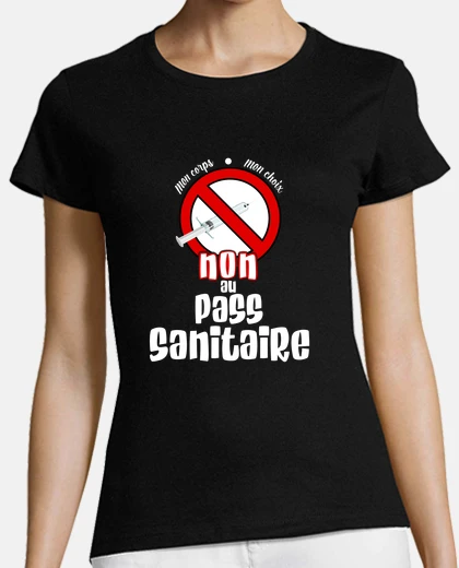 Tee-shirt Non au pass sanitaire