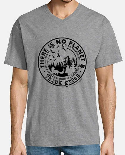 T-shirt non c&#39;è il planet b, nero