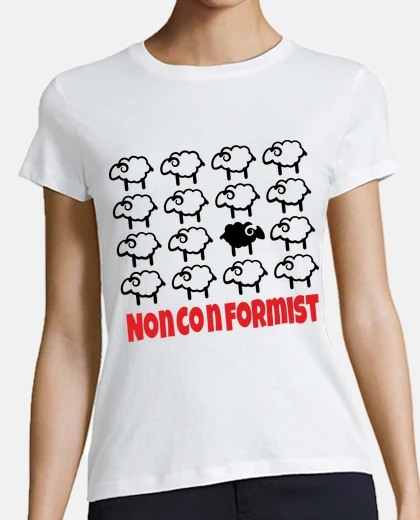 Tee-shirt non conformiste anti social anarchiste col en V 