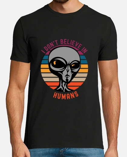 T-shirt non credo nel dono divertente umano