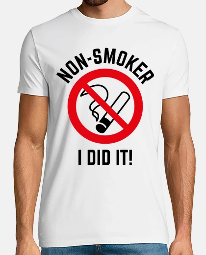 T-shirt non fumatore - l39ho fatto io - 2c