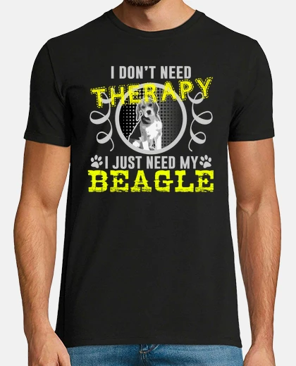 T-shirt non ho bisogno di terapia ho solo bisogno del mio beag