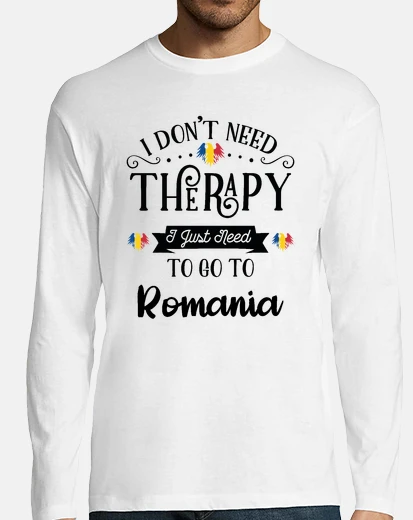T-shirt non ho bisogno di terapia vai in romani